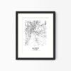 Eleville Unframed Jackson Mississippi City View Abstract Modern Map Art Print Poster Wall Office Home Decor Line Art wgn641 - Image 4