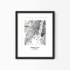 Eleville Unframed Jersey City New Jersey City View Abstract Modern Map Art Print Poster Wall Office Home Decor Line Art wgn642 - Image 4