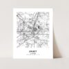 Eleville Unframed Joliet Illinois City View Abstract Modern Map Art Print Poster Wall Office Home Decor Line Art wgn643 - Image 3