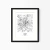 Eleville Unframed Joliet Illinois City View Abstract Modern Map Art Print Poster Wall Office Home Decor Line Art wgn643 - Image 4
