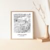 Eleville Unframed Jurupa Valley California City View Abstract Modern Map Art Print Poster Wall Office Home Decor Line Art wgn644 - Image 5
