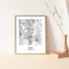 Eleville Unframed Kent Washington City View Abstract Modern Map Art Print Poster Wall Office Home Decor Line Art wgn645 - Image 5