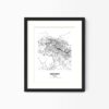 Eleville Unframed Killeen Texas City View Abstract Modern Map Art Print Poster Wall Office Home Decor Line Art wgn646 - Image 4