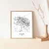 Eleville Unframed Killeen Texas City View Abstract Modern Map Art Print Poster Wall Office Home Decor Line Art wgn646 - Image 5