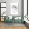Eleville Unframed Killeen Texas City View Abstract Modern Map Art Print Poster Wall Office Home Decor Line Art wgn646 - Image 7