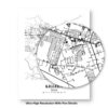 Eleville Unframed Killeen Texas City View Abstract Modern Map Art Print Poster Wall Office Home Decor Line Art wgn646 - Image 8
