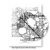 Eleville Unframed Lakeland Florida City View Abstract Modern Map Art Print Poster Wall Office Home Decor Line Art wgn647 - Image 8