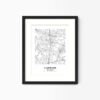 Eleville Unframed Lakewood New Jersey City View Abstract Modern Map Art Print Poster Wall Office Home Decor Line Art wgn649 - Image 4