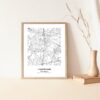 Eleville Unframed Lakewood New Jersey City View Abstract Modern Map Art Print Poster Wall Office Home Decor Line Art wgn649 - Image 5