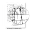 Eleville Unframed Lancaster California City View Abstract Modern Map Art Print Poster Wall Office Home Decor Line Art wgn650 - Image 8