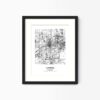 Eleville Unframed Lansing Michigan City View Abstract Modern Map Art Print Poster Wall Office Home Decor Line Art wgn651 - Image 4