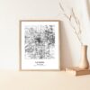 Eleville Unframed Lansing Michigan City View Abstract Modern Map Art Print Poster Wall Office Home Decor Line Art wgn651 - Image 5
