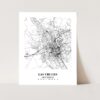 Eleville Unframed Las Cruces New Mexico City View Abstract Modern Map Art Print Poster Wall Office Home Decor Line Art wgn653 - Image 3