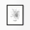 Eleville Unframed Las Cruces New Mexico City View Abstract Modern Map Art Print Poster Wall Office Home Decor Line Art wgn653 - Image 4