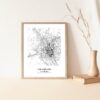 Eleville Unframed Las Cruces New Mexico City View Abstract Modern Map Art Print Poster Wall Office Home Decor Line Art wgn653 - Image 5