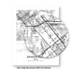 Eleville Unframed League City Texas City View Abstract Modern Map Art Print Poster Wall Office Home Decor Line Art wgn654 - Image 8