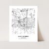 Eleville Unframed Lee's Summit Missouri City View Abstract Modern Map Art Print Poster Wall Office Home Decor Line Art wgn655 - Image 3