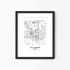 Eleville Unframed Lee's Summit Missouri City View Abstract Modern Map Art Print Poster Wall Office Home Decor Line Art wgn655 - Image 4