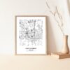 Eleville Unframed Lee's Summit Missouri City View Abstract Modern Map Art Print Poster Wall Office Home Decor Line Art wgn655 - Image 5