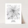Eleville Unframed Lowell Massachusetts City View Abstract Modern Map Art Print Poster Wall Office Home Decor Line Art wgn657 - Image 3