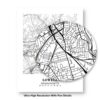 Eleville Unframed Lowell Massachusetts City View Abstract Modern Map Art Print Poster Wall Office Home Decor Line Art wgn657 - Image 8