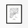 Eleville Unframed Lynn Massachusetts City View Abstract Modern Map Art Print Poster Wall Office Home Decor Line Art wgn658 - Image 4