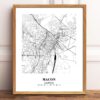 Eleville Unframed Macon Georgia City View Abstract Modern Map Art Print Poster Wall Office Home Decor Line Art wgn659 - Image 2