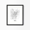 Eleville Unframed Macon Georgia City View Abstract Modern Map Art Print Poster Wall Office Home Decor Line Art wgn659 - Image 4