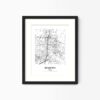 Eleville Unframed McKinney Texas City View Abstract Modern Map Art Print Poster Wall Office Home Decor Line Art wgn661 - Image 4