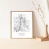 Eleville Unframed McKinney Texas City View Abstract Modern Map Art Print Poster Wall Office Home Decor Line Art wgn661 - Image 5