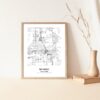 Eleville Unframed Menifee California City View Abstract Modern Map Art Print Poster Wall Office Home Decor Line Art wgn662 - Image 5