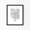 Eleville Unframed Meridian Idaho City View Abstract Modern Map Art Print Poster Wall Office Home Decor Line Art wgn663 - Image 4