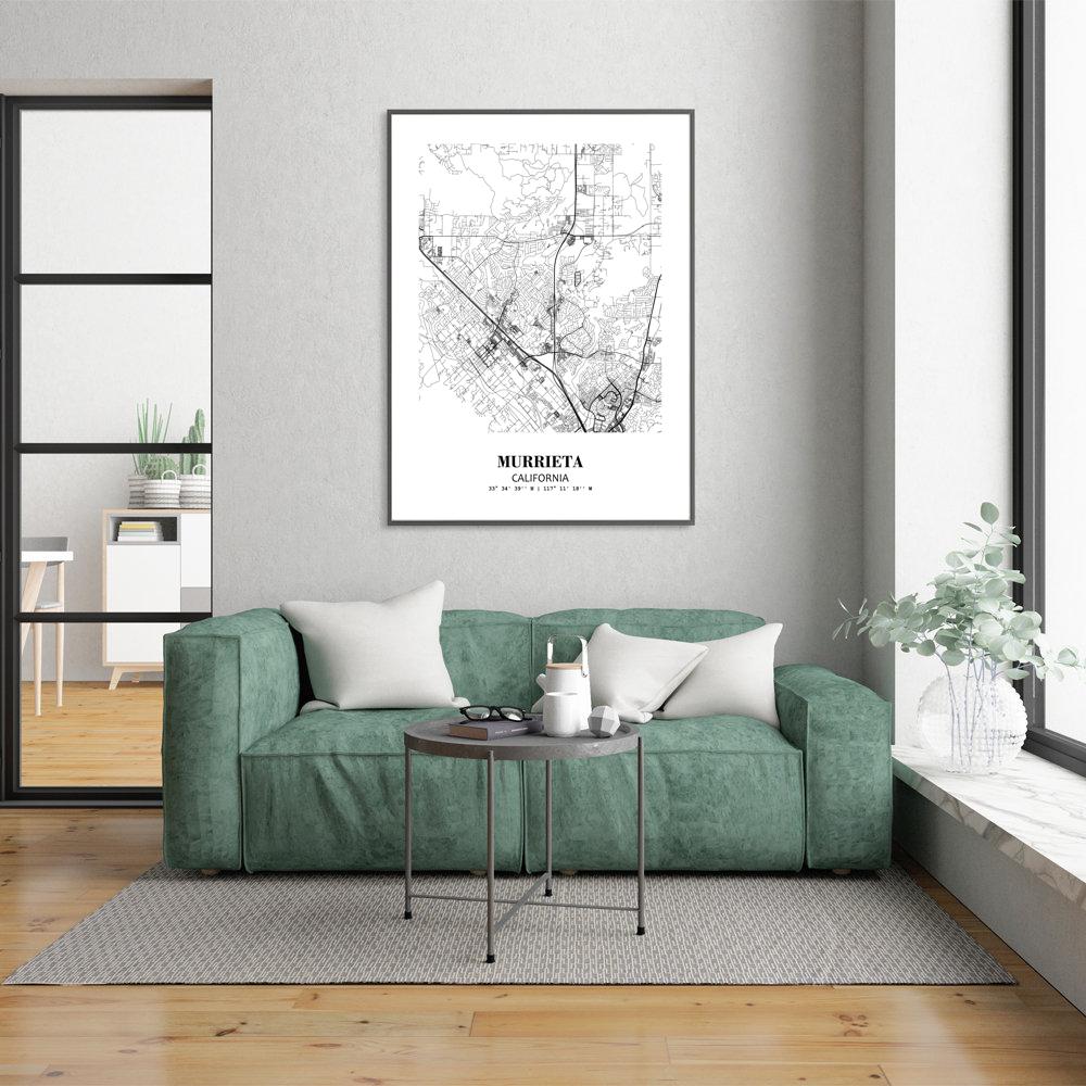 Eleville Unframed Murrieta California City View Abstract Modern Map Art Print Poster Wall Office Home Decor Line Art wgn673 - Image 7