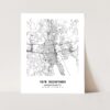 Eleville Unframed New Bedford Massachusetts City View Abstract Modern Map Art Print Poster Wall Office Home Decor Line Art wgn676 - Image 3