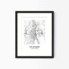 Eleville Unframed New Bedford Massachusetts City View Abstract Modern Map Art Print Poster Wall Office Home Decor Line Art wgn676 - Image 4