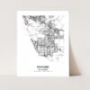 Eleville Unframed Oxnard California City View Abstract Modern Map Art Print Poster Wall Office Home Decor Line Art wgn686 - Image 3