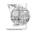 Eleville Unframed Oxnard California City View Abstract Modern Map Art Print Poster Wall Office Home Decor Line Art wgn686 - Image 8