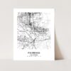 Eleville Unframed Palmdale California City View Abstract Modern Map Art Print Poster Wall Office Home Decor Line Art wgn688 - Image 3
