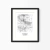 Eleville Unframed Palmdale California City View Abstract Modern Map Art Print Poster Wall Office Home Decor Line Art wgn688 - Image 4