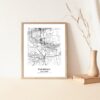 Eleville Unframed Palmdale California City View Abstract Modern Map Art Print Poster Wall Office Home Decor Line Art wgn688 - Image 5