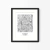Eleville Unframed Paterson New Jersey City View Abstract Modern Map Art Print Poster Wall Office Home Decor Line Art wgn690 - Image 4