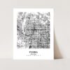 Eleville Unframed Peoria Arizona City View Abstract Modern Map Art Print Poster Wall Office Home Decor Line Art wgn693 - Image 3