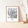 Eleville Unframed Peoria Arizona City View Abstract Modern Map Art Print Poster Wall Office Home Decor Line Art wgn693 - Image 5