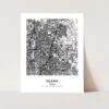 Eleville Unframed Plano Texas City View Abstract Modern Map Art Print Poster Wall Office Home Decor Line Art wgn694 - Image 3
