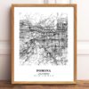 Eleville Unframed Pomona California City View Abstract Modern Map Art Print Poster Wall Office Home Decor Line Art wgn695 - Image 2