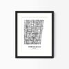 Eleville Unframed Pompano Beach Florida City View Abstract Modern Map Art Print Poster Wall Office Home Decor Line Art wgn696 - Image 4
