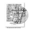 Eleville Unframed Pompano Beach Florida City View Abstract Modern Map Art Print Poster Wall Office Home Decor Line Art wgn696 - Image 8