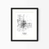 Eleville Unframed Pueblo Colorado City View Abstract Modern Map Art Print Poster Wall Office Home Decor Line Art wgn699 - Image 4