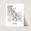 Eleville Unframed Quincy Massachusetts City View Abstract Modern Map Art Print Poster Wall Office Home Decor Line Art wgn700 - Image 3