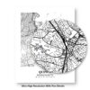 Eleville Unframed Quincy Massachusetts City View Abstract Modern Map Art Print Poster Wall Office Home Decor Line Art wgn700 - Image 8